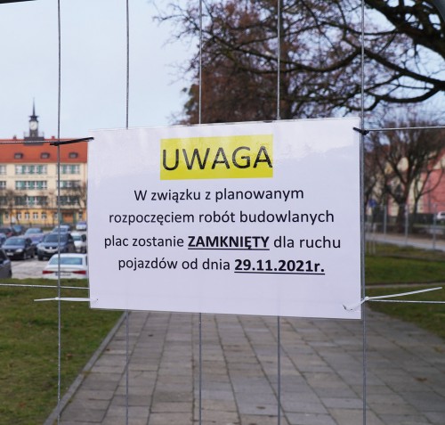 Plac Piłsudskiego zamknięty od 29 listopada